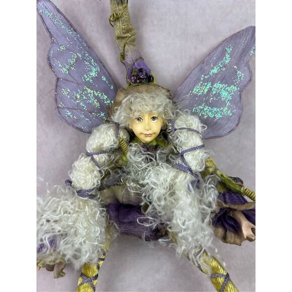 Vintage Mark Roberts Collection Fairy Mythical Magical Purple and Green Faye - Picture 3 of 7